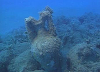 地中海で発見されたアンフォラ